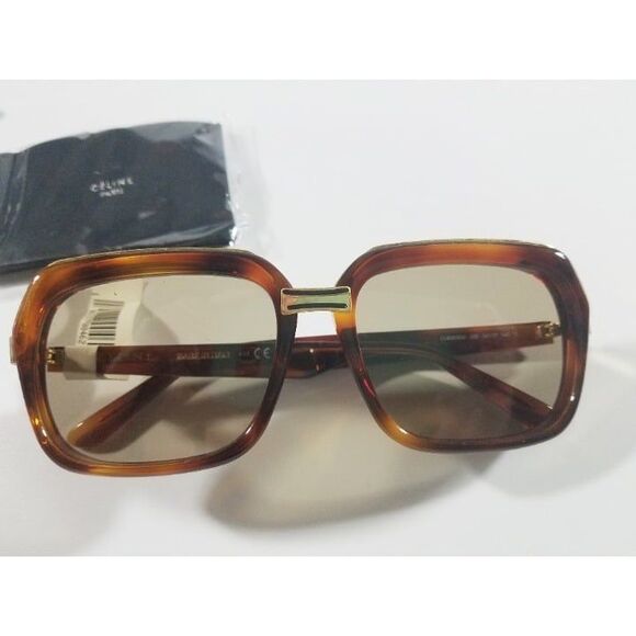 NWT CELINE Sunglasses Made In Italy Designer Sunglasses Brown - Picture 8 of 8